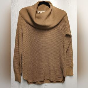 Michael Kors dark camel cowl neck sweater